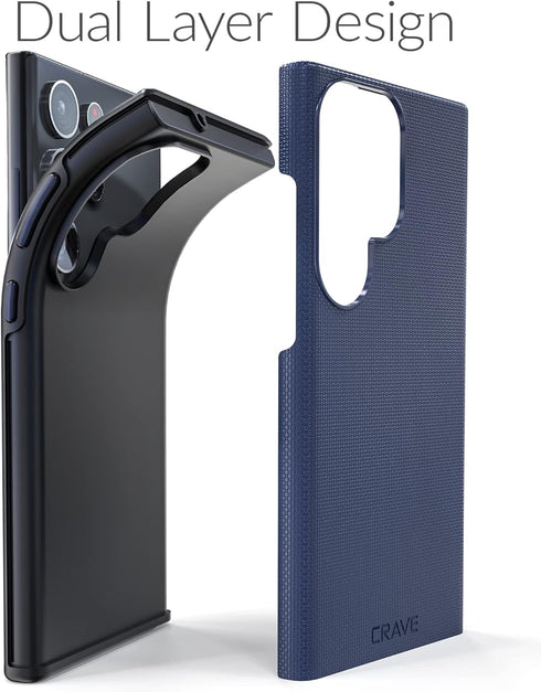 Crave Dual Guard Shockproof Protection Case for Samsung Galaxy S23 Ultra - Navy