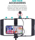 Movo SPR-20 Foldable Smartphone Video Rig Cage with Cold Shoe Mounts for Microphone/LED Light - Vlogging Mount for