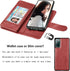 Njjex Galaxy S20 FE 5G Case, Wallet Case for Samsung S20 Fan Edition, 9 Card Slots, Wine Red