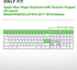 Ultra Thin Silicone Full Size Wireless Bluetooth Numeric Keyboard Cover Skin for iMac Magic Keyboard with Numeric Keypad MQ052LL/A A1843 2017 2018 Release US Layout(Creative Characters)