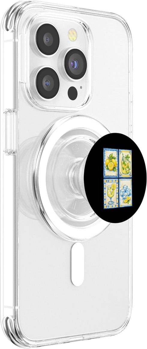 Lemon Juice Citrus Fruit Mediterranean Design Summer Watercolor Lemonade Lemon Citrus Aesthetic PopSockets PopGrip