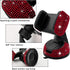 Bling Car Phone Holder, 360 Degree Adjustable Crystal Mount for Dashboard, Air Vent, Windshield (Red)