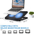 Laptop Cooling Pad, Laptop Cooler Stand for 11-15.6 Inch Gaming Notebooks, 2 Turbine Fans, Adjustable Cooling Stand
