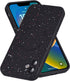 iPhone 11 Case - Black Soft Silicone, Anti-Scratch, MagSafe Compatible, with Red White Dot & Camera Protection.