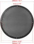 X AUTOHAUX 4pcs 10'' Plastic Audio Speaker Cover Mesh Subwoofer Grill Horn Guard Decorative Circle Grille Protector