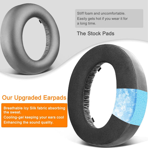 SOULWIT Replacement Earpads - Compatible with Sony New Gold Wireless Playstation PS4 Headset, High-Density Foam