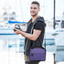 G-raphy Waterproof Camera Bag, DSLR SLR Messenger Bag with Pu Leather Handle for Photography Accessories (Purple)