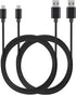 MaGeek Micro USB Cable (2-Pack) 10ft, Extra Long High Speed Charge & Sync Cord for Samsung, LG, Nexus, Android (Black)