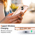 Teageo iPhone 14 Case for Women, Cute Love Heart Luxury Electroplate Plating Soft Bling Back Cover - Light Pink