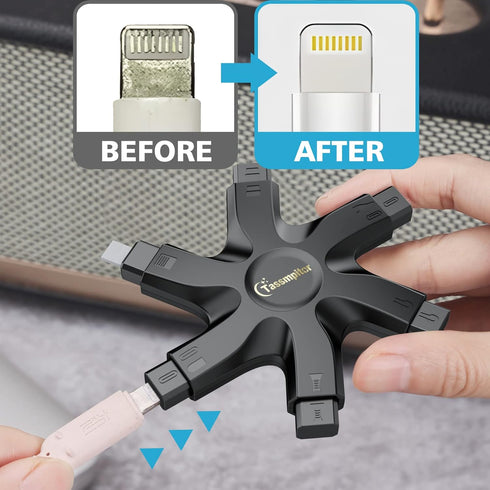 iPhone Cleaning Kit for Port Repair & Restore Tool, Snowflake Multitool for iPad Pro, Watch, Cell Phone, AirPods