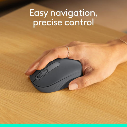 Logitech M196 Bluetooth Wireless Mouse - Compact Portable Mouse for Laptops, Tablets, 12-Month Battery, Graphite