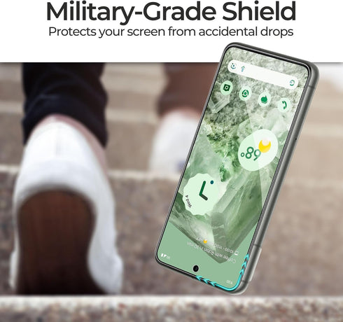 ArmorSuit 3 Pack Glass Screen Protector for Google Pixel 8, Tempered Glass MilitaryShield Case Friendly with Alignment