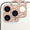Omorro Bling Lens Protector for iPhone 12 Pro Max, 3D Glitter Crystal Diamond Camera Cover, Rose Gold (2 Pack)