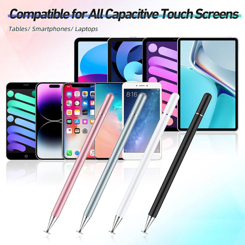 Stylus Pens for Touch Screen, 4 Pack Disc Universal Stylus Pen for iPad Pro/iPhone/Android Tablets