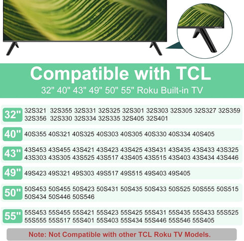 Yaotieci 32" 40" 43" 49" 50" 55" 32S301 32S305 32S321 32S325 32S330 40S305 43S325 43S421 43S425 49S423 49S321 50S423