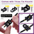 Swpeet 480Pcs Self-Locking Cable Zip Tie Set, Black & White with Saddle Type Mounts and Screws for Wire Organization