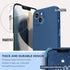 SURPHY Compatible with iPhone 13 Case with Screen Protector, Liquid Silicone Phone Case 6.1 inch, Blue Jay