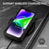 Beasyjoy iPhone 14 Case Waterproof, Heavy Duty Metal Full Body Protective Case with Built-in Screen Protector, Military