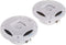 LANZAR Marine Speakers - 5.25 Inch 2 Way Water Resistant Audio System, 400 Watt Power, 1 Pair - AQ5CXW (White)
