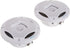 LANZAR Marine Speakers - 5.25 Inch 2 Way Water Resistant Audio System, 400 Watt Power, 1 Pair - AQ5CXW (White)