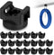 20 Pcs Magnetic Zip Tie Mount Base, Black Magnetic Cable Clip, Multipurpose