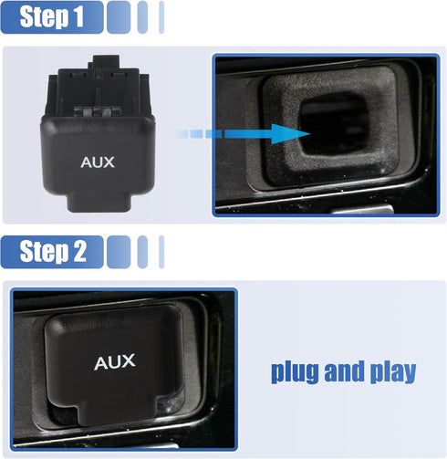 X AUTOHAUX Auxiliary Input Jack Assembly for Honda Ridgeline 2006-2014, 39114-SJC-A01ZB Audio Aux Port Adapter