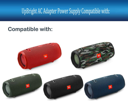 UpBright 19V DC AC Adapter Compatible with JBL Xtreme 2 Boost TV Soundbar, 3A Power