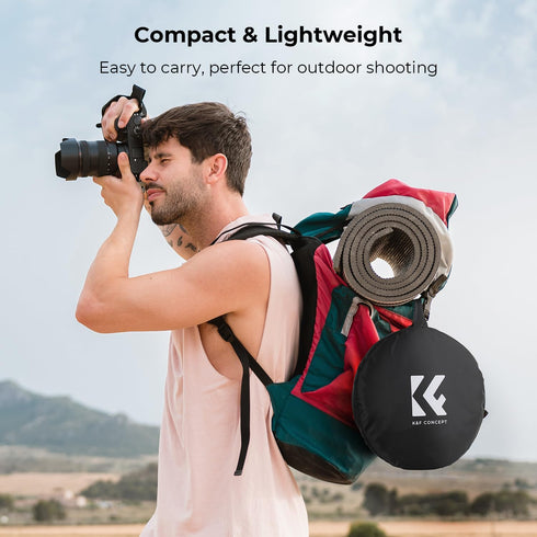 K&F CONCEPT 5-in-1 32"(80cm) Light Reflector Photography Diffuser Collapsible Portable for Studio and Outdoor Lighting