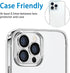 iPhone 14 Pro & Pro Max Camera Lens Protector - Silver, Anti-Scratch Tempered Glass, Shockproof Full Protection.