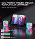 comiso Shower Bluetooth Speaker, Waterproof IPX7, Floating Portable Speaker with LED Light, Loud HD Sound for Travel