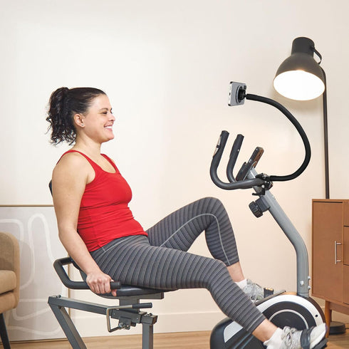 Mippko Stand,19.7" 12/13/14/15/16/17 Magnetic Gooseneck Phone Holder for Treadmill/Spin Bike/Mic Stand/Music Long