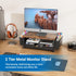Wood Metal Monitor Stand Riser, Laptop Stand for Desk, Office Desk Organizer and Accessories, Computer Desktop Shelf