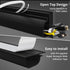 Cable Management Under Desk, Black (31.5in J Channel, 2x15.7in) - Self Adhesive Cable Raceways, Easy Install