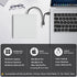 ROOFULL 3.0 11/10/ External CD/DVD Drive for Mac Laptop, USB & USB-C Portable DVD CD ROM Reader Player Burner Writer
