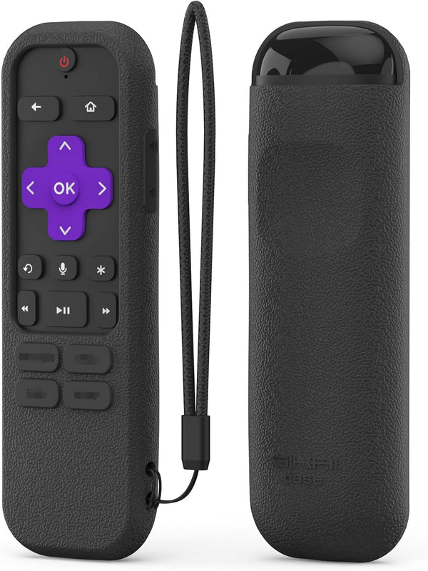 Silicone Remote Cover for Roku Streaming Stick (2017)/(2018), Shockproof Protective Case with Remote Loop