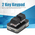 Red Switch Keyboard, Mini USB Mechanical Keypad for Rhythm Games, 2 Keys Copy Paste Function, Easy to Program (Black)