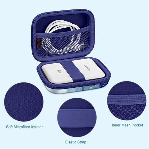 Fintie Ocean Marble Protective Case for Canon Ivy Mini/Ivy 2 Mini/Ivy CLIQ Instant Camera Photo Printer