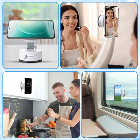 Kingdder 360 Vacuum Magnetic Suction Phone Holder Updated Rotatable and Foldable Magnetic Phone Mount Stand for Gym