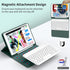 iPad 9th/8th/7th Generation (2021/2020/2019) 10.2 inch Case with Detachable Wireless Bluetooth Keyboard, Dark Green