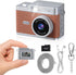 Brynnl Mini Retro Keychain Digital Camera, Ultra-Compact Tiny Camera with 1080P Video, 0.96"