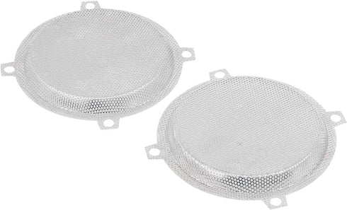 Chrome Batwing Fairings 5.25" Mesh Speaker Grills Cover for Harley Touring Electra Glide, Street Glide, Ultra Limited