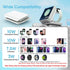 Fast Wireless Charger for Samsung, 2 in 1 Foldable Travel Charging Station for Galaxy Z Flip 6/5/4 and Motorola Razr+