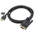 FEMORO 6 Feet HDMI to VGA Cable, Male to Male Braided Cord, 1080P@60Hz for Monitor, Computer, Laptop, Projector, HDTV