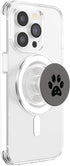 PopSockets PopGrip for MagSafe - Black Dog Paw Print Gray