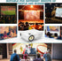 Mini Video Projector, 1080P Supported, Portable Outdoor Movie Projector, 176" Display for Home Entertainment,