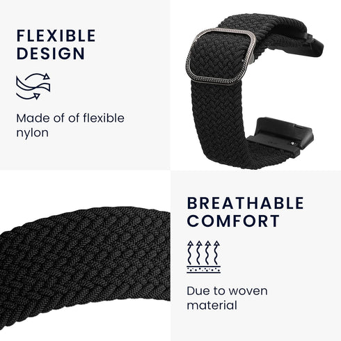 kwmobile Nylon Band for Xiaomi Redmi Watch 3 Active, Replacement Strap for Fitness Tracker