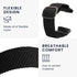 kwmobile Nylon Band for Xiaomi Redmi Watch 3 Active, Replacement Strap for Fitness Tracker