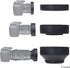 Camera Lens Hood 52mm - Rubber - Set of 2 - Collapsible in 3 Steps - Sun Shade/Shield for Enhanced Photography