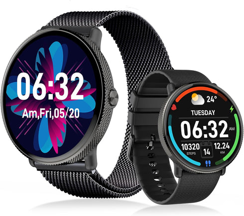 Goodatech 1.43" SmartWatch for Men and Women with Phone Call, IP68 Waterproof, Fitness Tracker