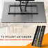 HEIWUKONG 2PCS,Black TV Mount Extension Bracket, Vertical VESA Mount Extender Fits TV Ceiling Mounts, Compatible